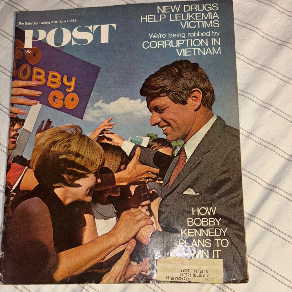 Vintage Saturday Evening Post Magazine June 1 1968